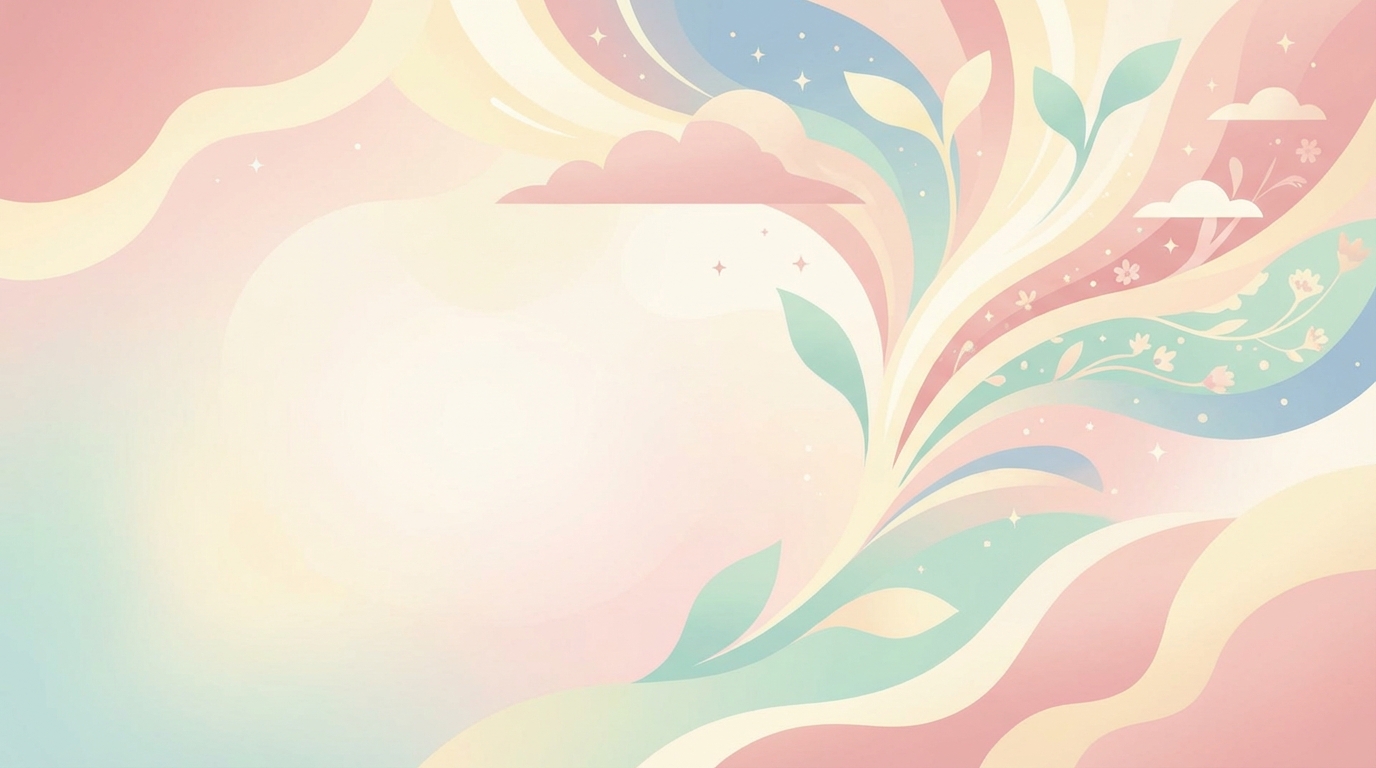 Soft pastel illustration with rising stars symbolizing Lainey name popularity surge